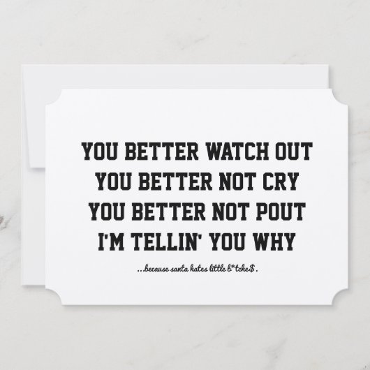 サンタクロースおもしろいは町の来クリスマスカードに行く シーズンカード (正面)