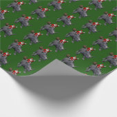 サンタクロースおもしろいオンライノサイ ラッピングペーパー (角)