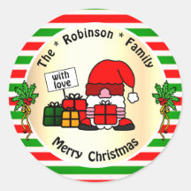 サンタクロースおもしろいカラーの伝統的クリスマス