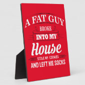 サンタクロースおもしろいクリスマスことわざ フォトプラーク (側面)