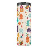 サンタクロースおもしろいクリスマスイラストレーション タンブラー (裏面)