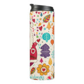 サンタクロースおもしろいクリスマスイラストレーション タンブラー (回転右)