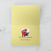 サンタクロースおもしろいクリスマスカード シーズンカード (内部)