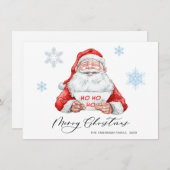 サンタクロースおもしろいクリスマスグリーティング シーズンカード (正面/裏面)