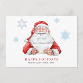 サンタクロースおもしろいクリスマスグリーティング シーズンカード (正面)
