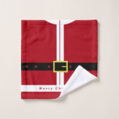 サンタクロースおもしろいクリスマスバスタオル バスタオルセット (ウォッシュタオル)