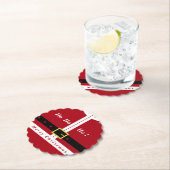 サンタクロースおもしろいクリスマス紙コースター ペーパーコースター (インサイチュ)