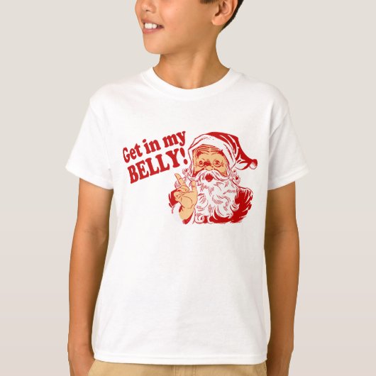 サンタクロースおもしろいクリスマス Tシャツ (正面)
