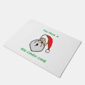 サンタクロースおもしろいジョークダーティいけなクリスマスホリデー ドアマット (アングル)