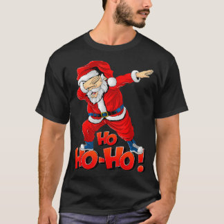 サンタクロースおもしろいダブ踊りクリスマスダビングギ Tシャツ