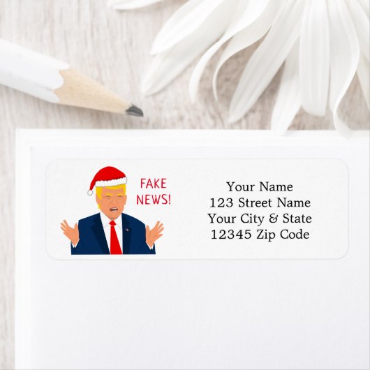 サンタクロースおもしろいトランプ漫画差出人住所 ラベル (インサイチュ)