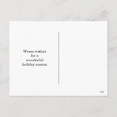 サンタクロースおもしろいビーチクリスマス シーズンポストカード (裏面)