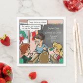 サンタクロースおもしろいプンクリスマスパーティーナプキンス スタンダードランチョンナプキン (インサイチュ)