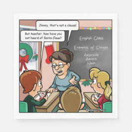 サンタクロースおもしろいプンクリスマスパーティーナプキンス スタンダードランチョンナプキン