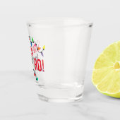 サンタクロースおもしろいヘルパークリスマスストリングライト ショットグラス (右)