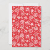 サンタクロースおもしろいホリデークリスマスオープンハウス 招待状 (裏面)