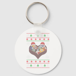 サンタクロースおもしろいボールプール選手の醜いクリスマス キーホルダー