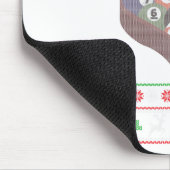 サンタクロースおもしろいボールプール選手の醜いクリスマス マウスパッド (コーナー)