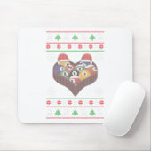 サンタクロースおもしろいボールプール選手の醜いクリスマス マウスパッド (マウス)