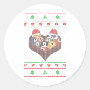 サンタクロースおもしろいボールプール選手の醜いクリスマス ラウンドシール