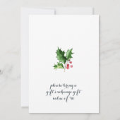 サンタクロースおもしろいメリークリスマスリトルパーティー 招待状 (裏面)