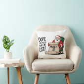 サンタクロースおもしろいリストいけなクリスマスデザイン クッション (椅子)