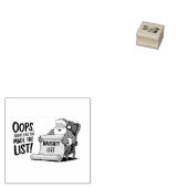 サンタクロースおもしろいリストいけなクリスマスデザイン ラバースタンプ (押印)