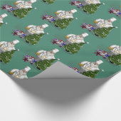 サンタクロースおもしろいレストランシェフ ラッピングペーパー (角)