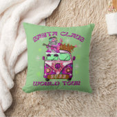 サンタクロースおもしろいワールドツアー70のスタイル クッション (ブランケット)