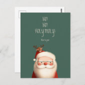 サンタクロースおもしろい引用文 ポストカード (正面/裏面)