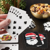 サンタクロースおもしろい顔サングラス愛国的アメリカ トランプ (インサイチュ)