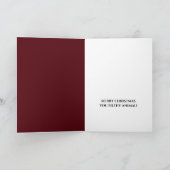 サンタクロースおもしろい、クリスマスグリーティング カード (内部)