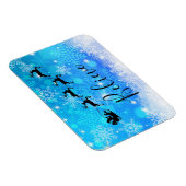 サンタクロースおよび彼の飛んでいるなトナカイ-信じて下さい マグネット (右側)