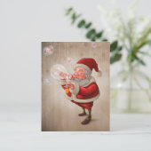 サンタクロースおよび泡石鹸 シーズンポストカード (スタンド正面)