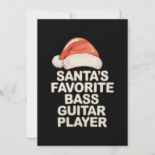 サンタクロースお気に入りのベースギタリスト クリスマス 招待状