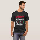 サンタクロースお気に入りの先生 Tシャツ (正面フル)