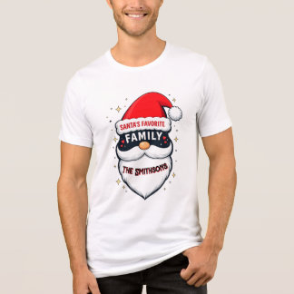 サンタクロースお気に入りの家族のクリスマスTシャツ トライブレンドTシャツ