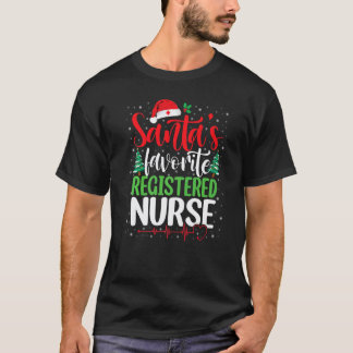 サンタクロースお気に入りの看護師 クリスマス サンタ Tシャツ