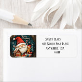 サンタクロースお洒落クリスマス住所 シール (インサイチュ)
