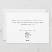 サンタクロースお洒落格言クリスマス企業の シーズンカード (裏面)