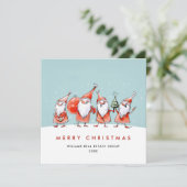 サンタクロースお洒落格言クリスマス企業の シーズンカード (スタンド正面)