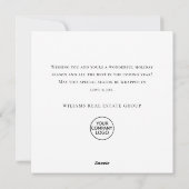 サンタクロースお洒落格言クリスマス企業の シーズンカード (裏面)