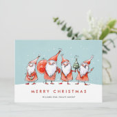 サンタクロースお洒落格言クリスマス企業の シーズンカード (スタンド正面)