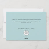 サンタクロースお洒落格言クリスマス企業の シーズンカード (裏面)