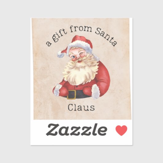 サンタクロースからのお土産 シール (シート)