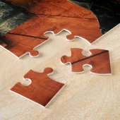 サンタクロースからのクリスマスの挨拶 ジグソーパズル (側面)