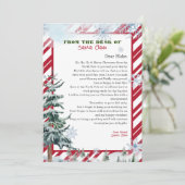 サンタクロースからのクリスマスの特別な手紙 招待状 (スタンド正面)