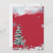 サンタクロースからのクリスマスの特別な手紙 招待状 (裏面)