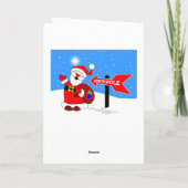 サンタクロースからのクリスマスウィッシュレター(女性) シーズンカード (裏面)