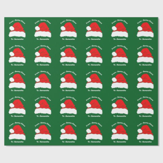 サンタクロースからのクリスマスギフト ラッピングペーパー (フラット)